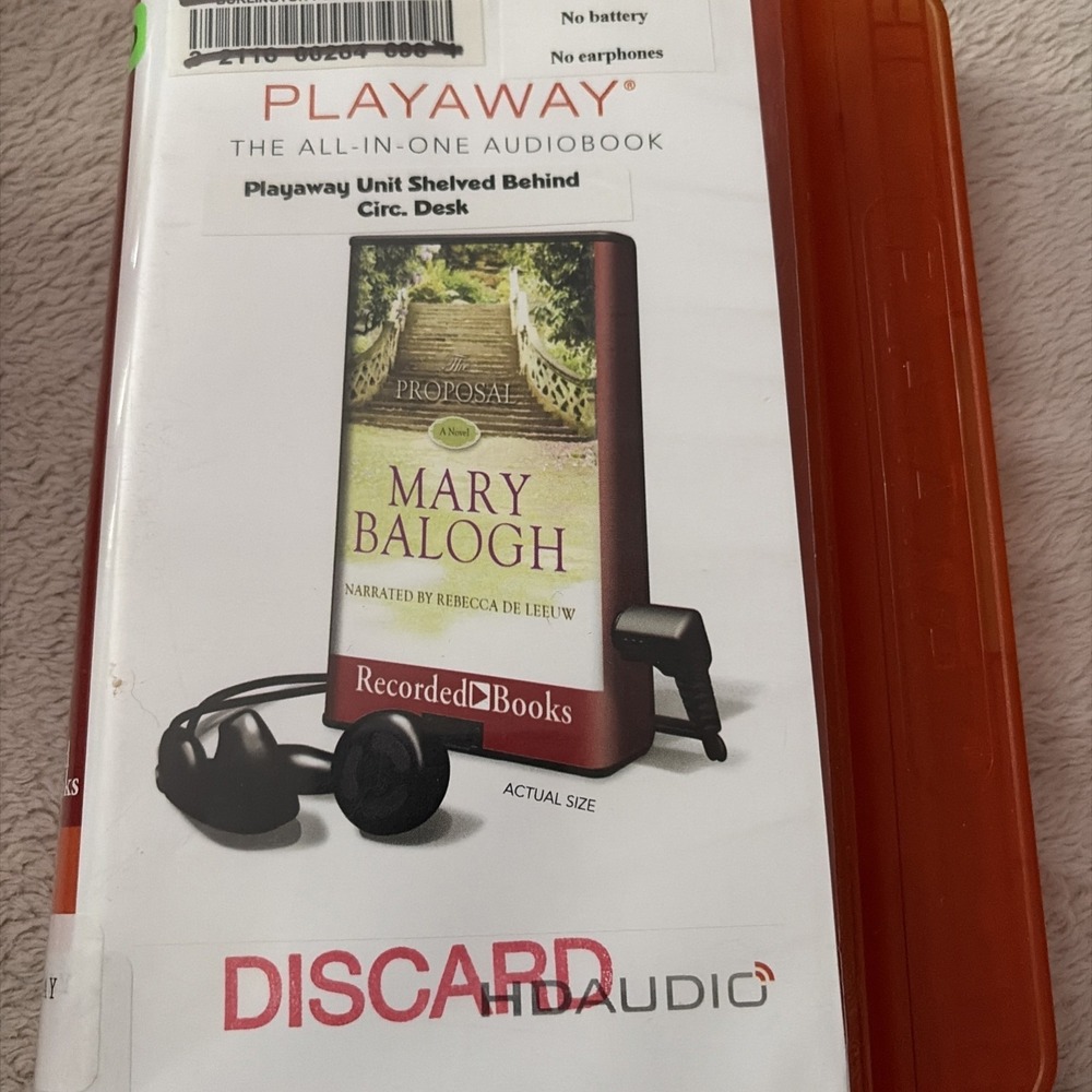 Playaway Audiobook Ex Library - The Proposal By Mary Balogh